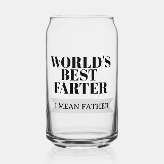 Bester Furzer der Welt, ich meine, Vater - Glasbec Dosenglas