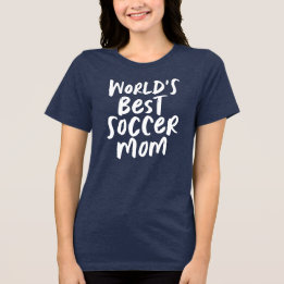 Bester Fußball-Mutter-Trend-Shirt der Welt Tri-Blend Shirt
