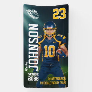 Bester Fußball-MVP-Spieler Sportfoto Vertikal Banner