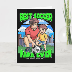 Bester Fußball-Papa Aller Feier Vatertag Papa C Karte