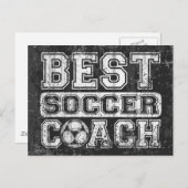 Bester Fußballtrainer Postkarte (Vorne/Hinten)