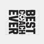 Bester Fußballtrainer überhaupt für Männer Geschen Fleecedecke (Vorderseite (Horizontal))