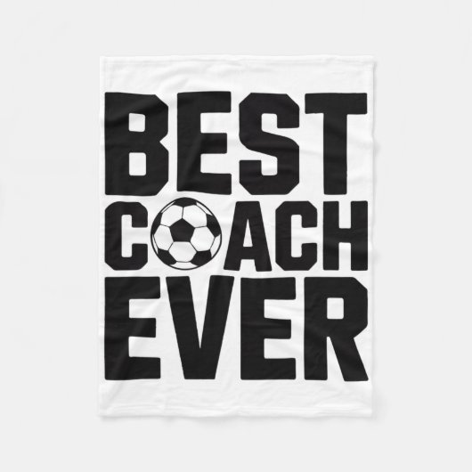 Bester Fußballtrainer überhaupt für Männer Geschen Fleecedecke (Vorderseite)