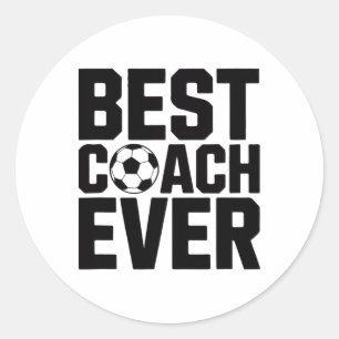 Bester Fußballtrainer überhaupt für Männer Geschen Runder Aufkleber