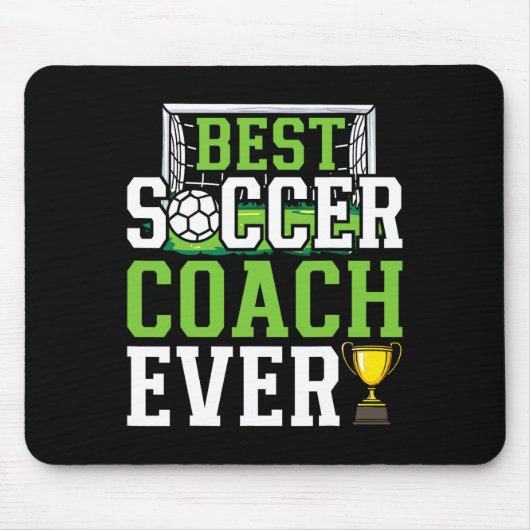 Bester Fußballtrainer überhaupt Lustiger Trainer Mousepad (Vorne)