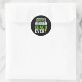 Bester Fußballtrainer überhaupt lustiger Trainer  Runder Aufkleber (Tasche)