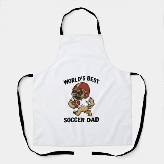 Bester Fußballvater der Welt - Pug-Spieler Schürze (Vorderseite)