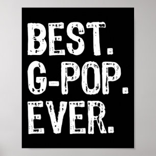 Bester G-Pop je Familie Cooler Funny Gpop Poster
