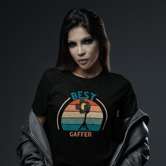 Bester Gaffer - Retro-Film-Crew T-Shirt