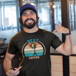 Bester Gaffer - Retro-Film-Crew T-Shirt