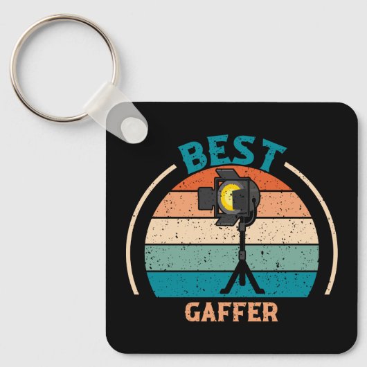 Bester Gaffer - Retro Style Schlüsselanhänger (Vorderseite)