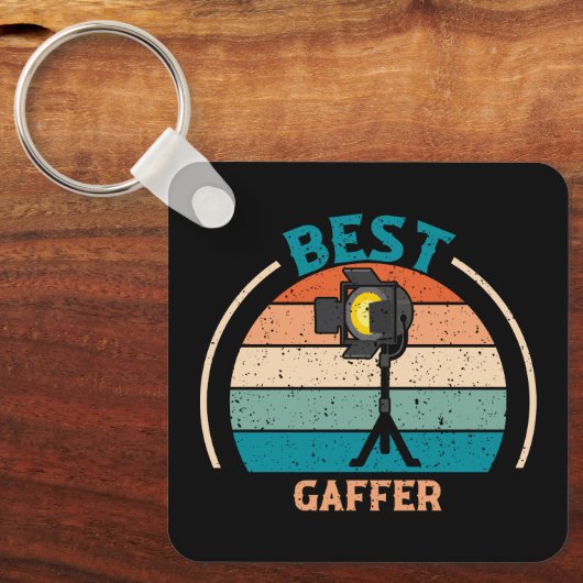 Bester Gaffer - Retro Style Schlüsselanhänger (Vorderseite)