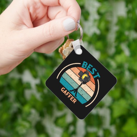 Bester Gaffer - Retro Style Schlüsselanhänger (Hand)