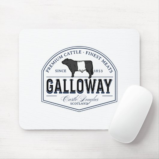 Bester Galloway Rasse Abzeichen Beltie Mousepad (Mit Mouse)