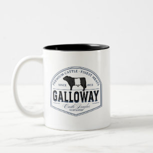 Bester Galloway Rasse Abzeichen Beltie Zweifarbige Tasse