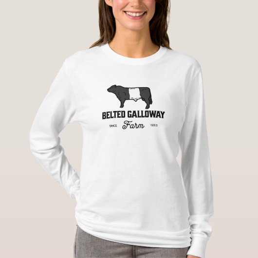 Bester Galloway Rasse Abzeichen Belties T- T-Shirt (Vorderseite)