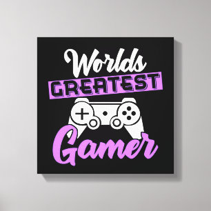 Bester Gamer der Welt Leinwanddruck