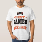 Bester Gamer überhaupt T-Shirt (Vorderseite)