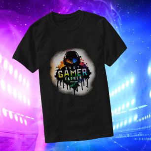 Bester Gamer-Vater seit Benutzerdefinierter Text G T-Shirt