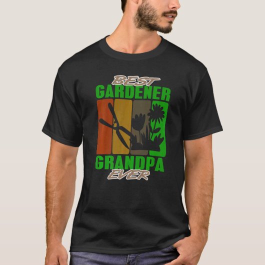 Bester Gärtner Opa Ever Gartenbau Landschaftsgesta T-Shirt (Vorderseite)