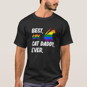 Bester Gay Cat Vater je Katze Tierbesitzer T-Shirt