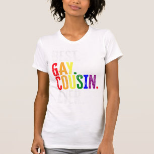 Bester Gay Cousin je LGBT Pride Gay Cousin Geschen T-Shirt