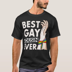 Bester Gay Cousin je Lgbt Pride Regenbogen Flag Fa T-Shirt