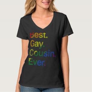 Bester Gay Cousin je Rainbow LGbt Prix T-Shirt