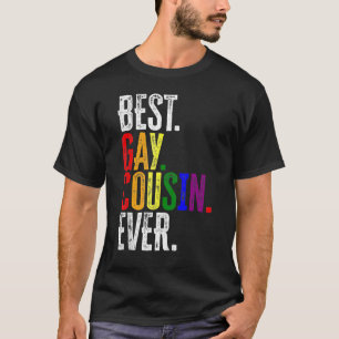 Bester Gay Cousin je Rainbow LGbt Prix T-Shirt