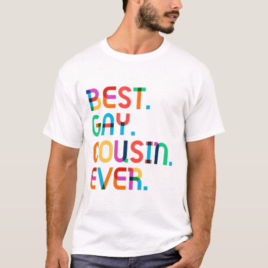 Bester Gay Cousin je Shirt Bester Gay Cousin Gesch (Vorderseite)