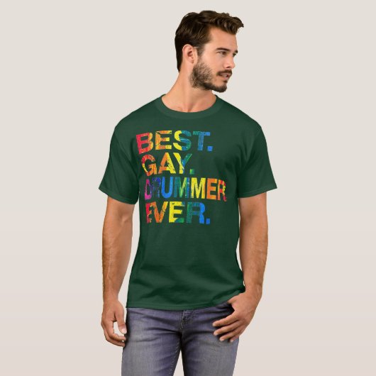Bester Gay Drummer je Gay Gender Equality Funny T-Shirt (Vorne ganz)