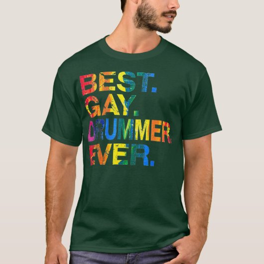 Bester Gay Drummer je Gay Gender Equality Funny T-Shirt (Vorderseite)