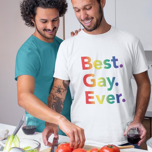 Bester Gay Ever LGBT Rainbow Flag T - Shirt