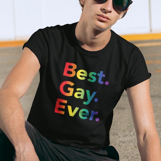 Bester Gay Ever LGBT Rainbow Flag T - Shirt
