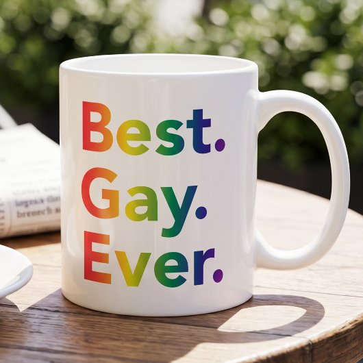 Bester Gay Ever | LGBT-Regenbogenflagge | GAY PRID Kaffeetasse