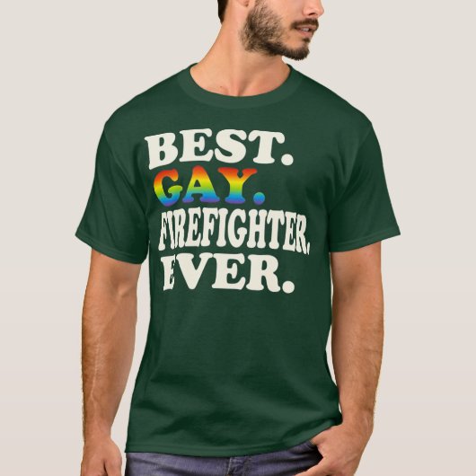 Bester Gay Firefighter je Gay Gender Equality T-Shirt (Vorderseite)