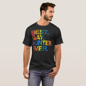 Bester Gay Hunter je Gay Gender Equality Funny T-Shirt (Vorne ganz)