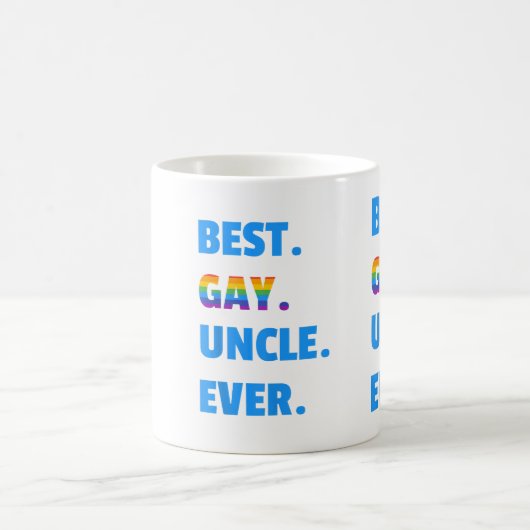 Bester Gay Uncle je Bester Gay Uncle LGBT Geschenk Kaffeetasse (Mittel)