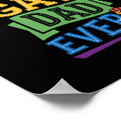 Bester Gay Vater Niedlicher Funny Gay Pride von So Poster (Ecke)