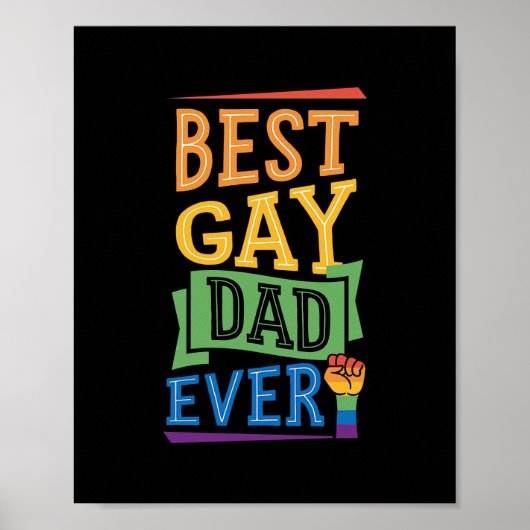 Bester Gay Vater Niedlicher Funny Gay Pride von So Poster (Vorne)