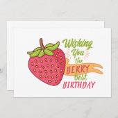 Bester Geburtstag Einladung (Vorne/Hinten)