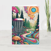 Bester Geburtstag von Par | Retro Disk Golf Karte (Vorderseite)