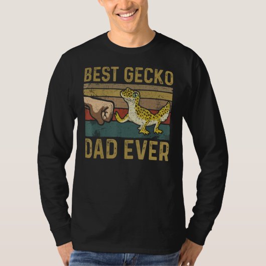 Bester Gecko Vater je Lizard Leopard Gecko T-Shirt (Vorderseite)