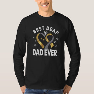 Bester gehörloser Vater aller Zeiten für Männer Ge T-Shirt