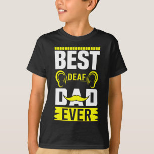 Bester gehörloser Vater aller Zeiten Gebärdensprac T-Shirt