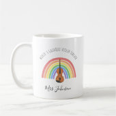 Bester Geigenlehrer Rainbow Music Dankeschön-Gesch Kaffeetasse (Links)