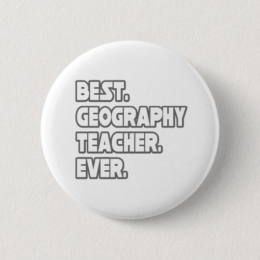 Bester Geografie-Lehrer je Button (Vorderseite)