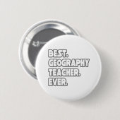 Bester Geografie-Lehrer je Button (Vorne & Hinten)