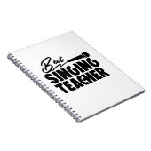 Bester Gesangslehrer Notizblock (Rechte Seite)