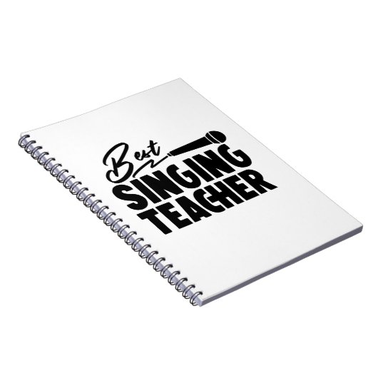 Bester Gesangslehrer Notizblock (Rechte Seite)